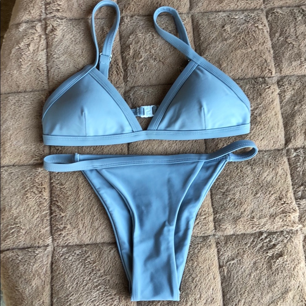 Gray string bikini